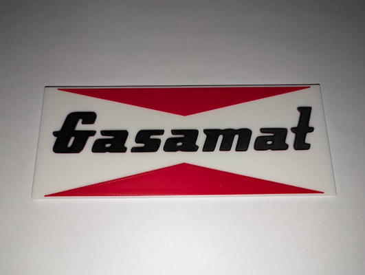 estera gas firmar placa by petardos arte señales logos decoración multicolor clásico colgando garaje automotor auto clásico petróleo combustible gasolina 3d print model - Mito3D