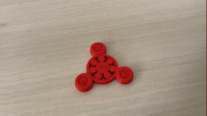 agitarsi filatore stampa in posto remixato by xeras giocattoli giochi ingranaggio ingranaggi print place facile anti stress rilassare test testprint 3d print model - Mito3D