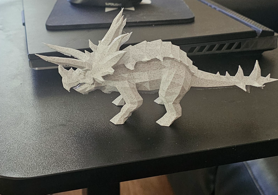 tricératops by beamr39 art sculptures tricératop dinosaure préhistorique 3d print model - Mito3D