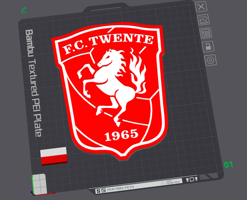 fc twente by parirtici art modèles gaine football football hollande 3d print model - Mito3D