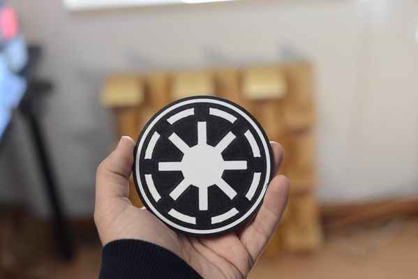 étoile guerres tomber of jedi coaster by gb ménage décor étoiles table protection cuisine café bière galaxie collection ordre dai groupe 66 galatique empire trilogie infiltrés combattants prequel obliger 3d print model - Mito3D