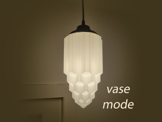 art deco pendant lamp hanging light by willy carrot household decor honeycomb e27 fitting artdeco 3d print model - Mito3D