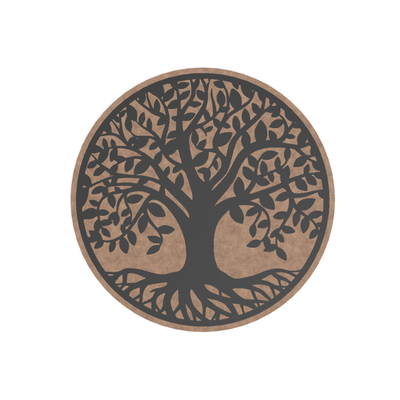 wall art - tree of life background by tommi 2d nature 3d print model - Mito3D