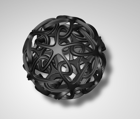 vinculado estrellas esfera by móduloxe 3d casa decoración estrella starlink starbucks 3d print model - Mito3D