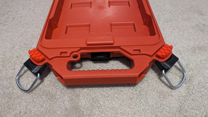 friction fit lid catches compatible milwaukee packout 48-22-8436 by ck designs tools organizers press slim catch 3d print model - Mito3D