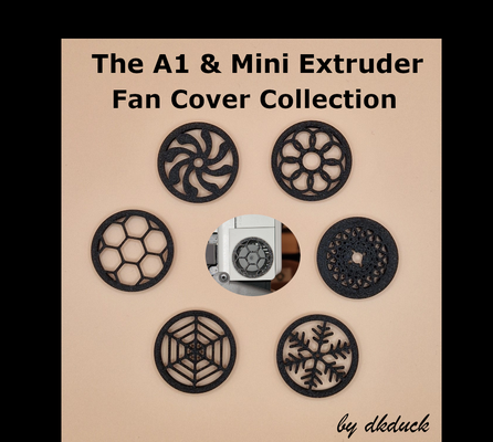 a1 mini estrusore fan copertina guaina collezione by dkduck 3d stampante accessori accessorio adattatore 3d print model - Mito3D