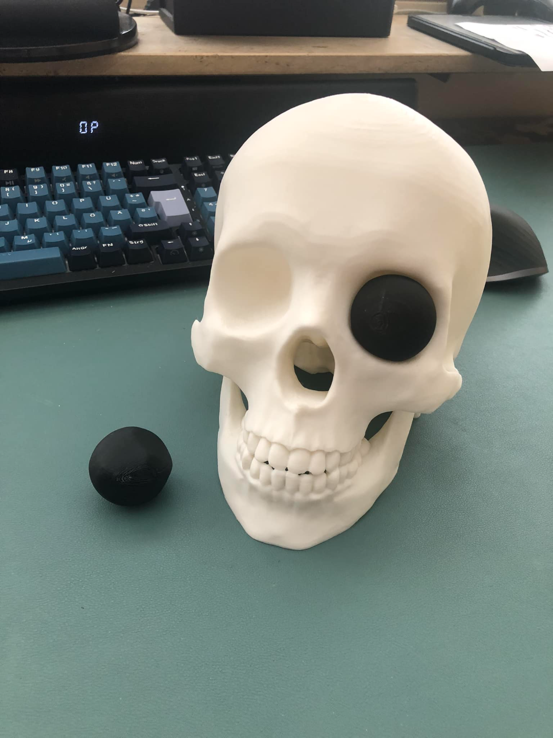 vita dimensioni umano cranio remixare occhi remixato by drcgraphix domestico arredamento testa scheletro anatomico 3D print model - Mito3D