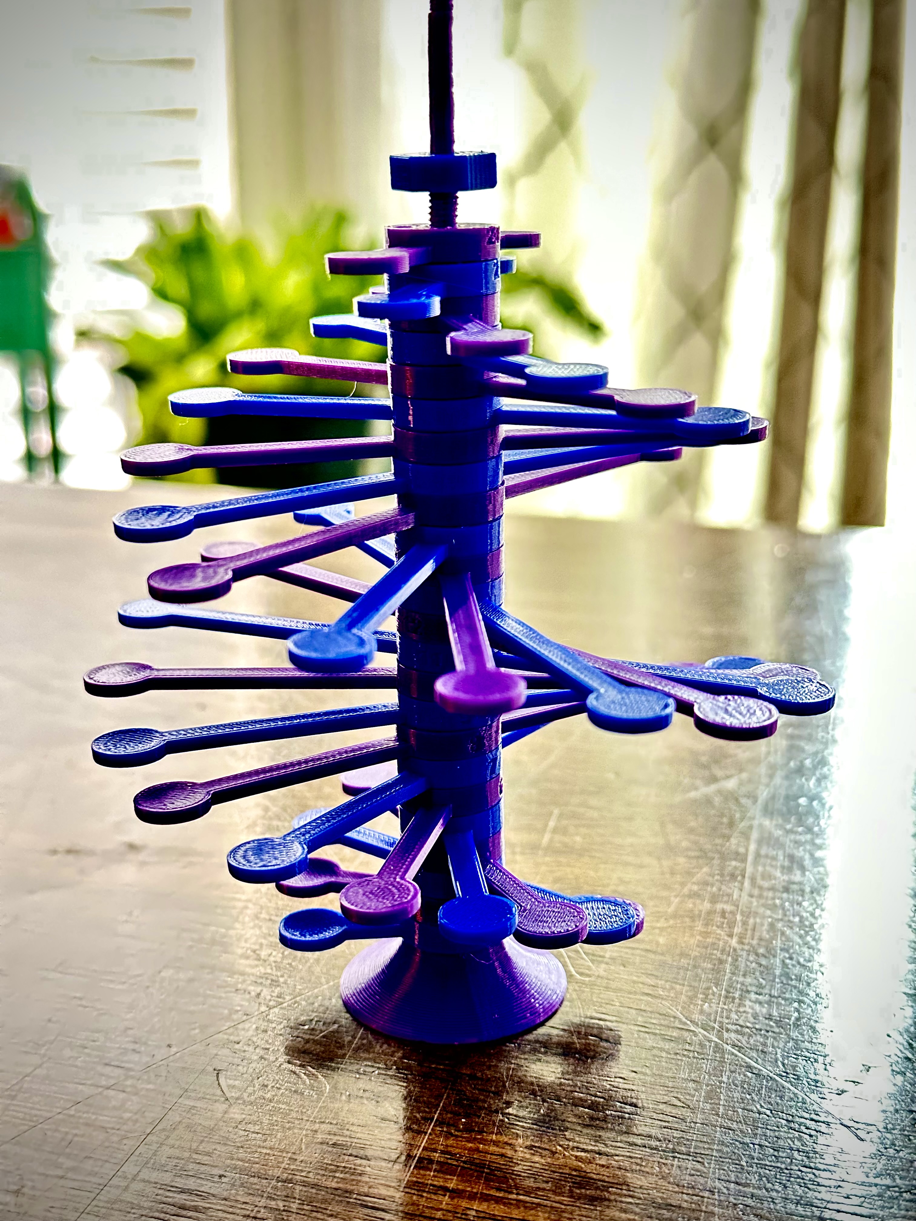 spiral physics toy - helicone kinetic sculpture satisfying fidget by lilfish06 art sculptures 3D print model - Mito3D