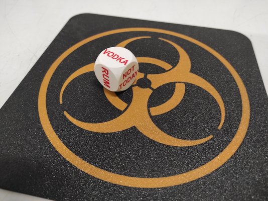 mouse pad biohazard by yakuza household decor 3d print model - Mito3D