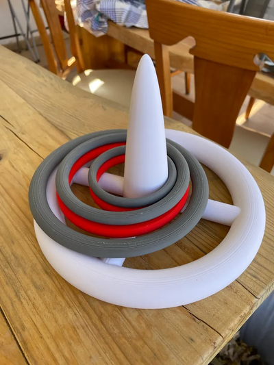 swimming pool game floating cone hoops by ferpenas hobby & diy sport outdoors swimmingpool hoop 3d print model - Mito3D