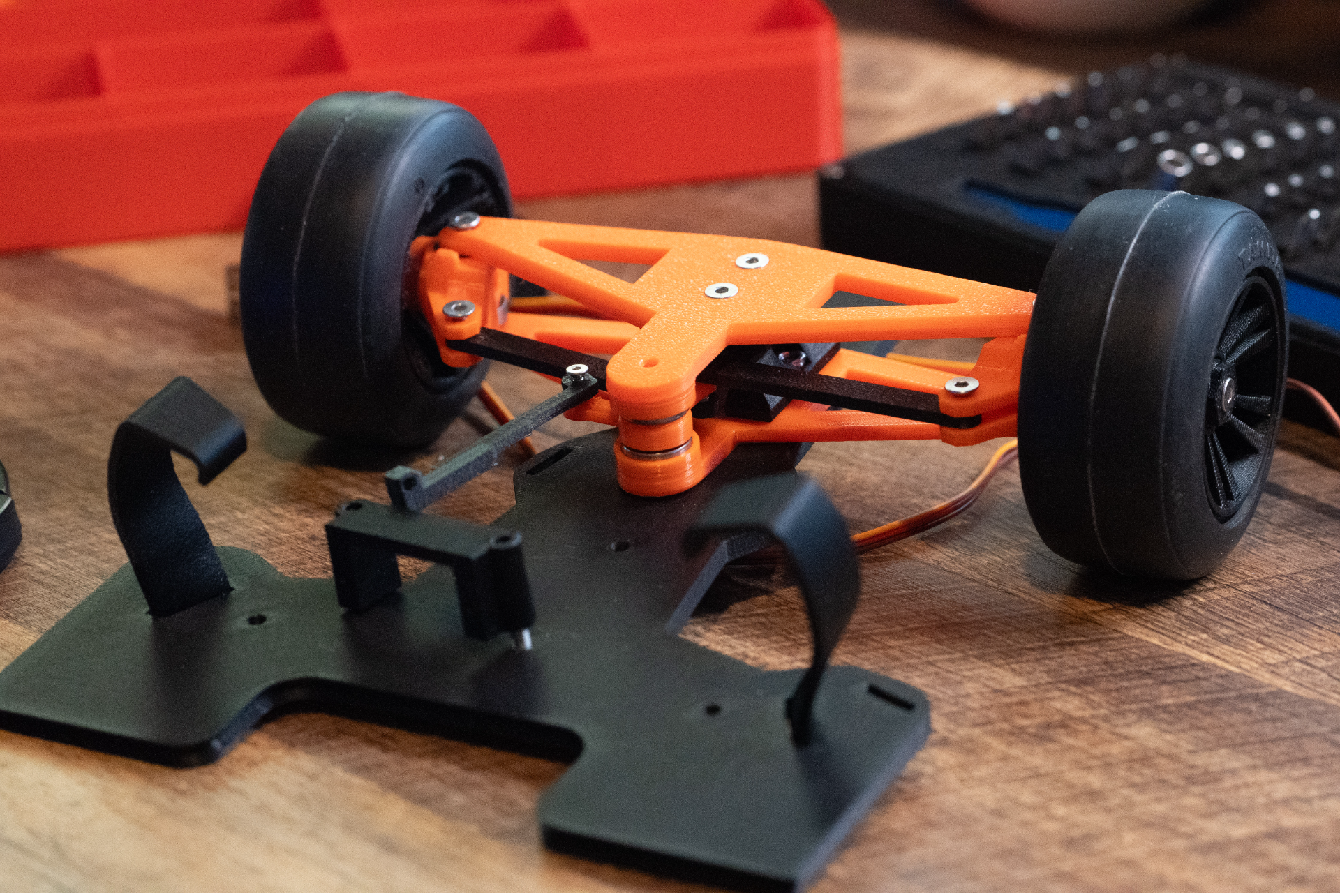 duplo bola rolamento servo direção ligação openrc f1 by arthur passatempo faça rc carro controlo remoto controle fórmula 1 corrida rolamentos 3D print model - Mito3D