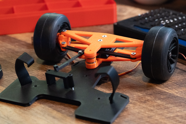 double balle palier servo pilotage lien openrc f1 by arthur loisir diy rc voiture éloigné contrôle formule 1 courses roulements 3d print model - Mito3D