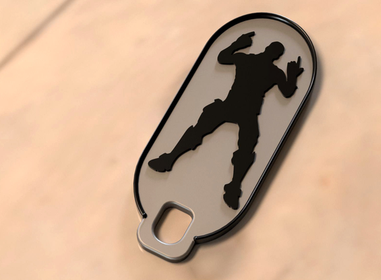 fortnite keychain by bhmarten art signs & logos key sign keychainsk keaychain fortnight game 3d print model - Mito3D