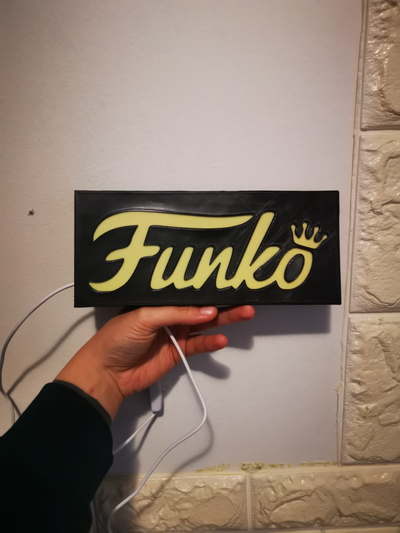 funko lightbox lampada by kris95 domestico arredamento decorazione guidato luce 3d print model - Mito3D