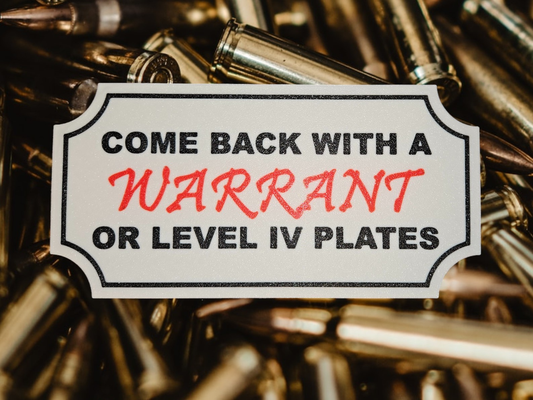 2a - 4a warrant sign by grumpy ol vet printing art signs & logos 2nd amendment wall funny 4th 3d print model - Mito3D