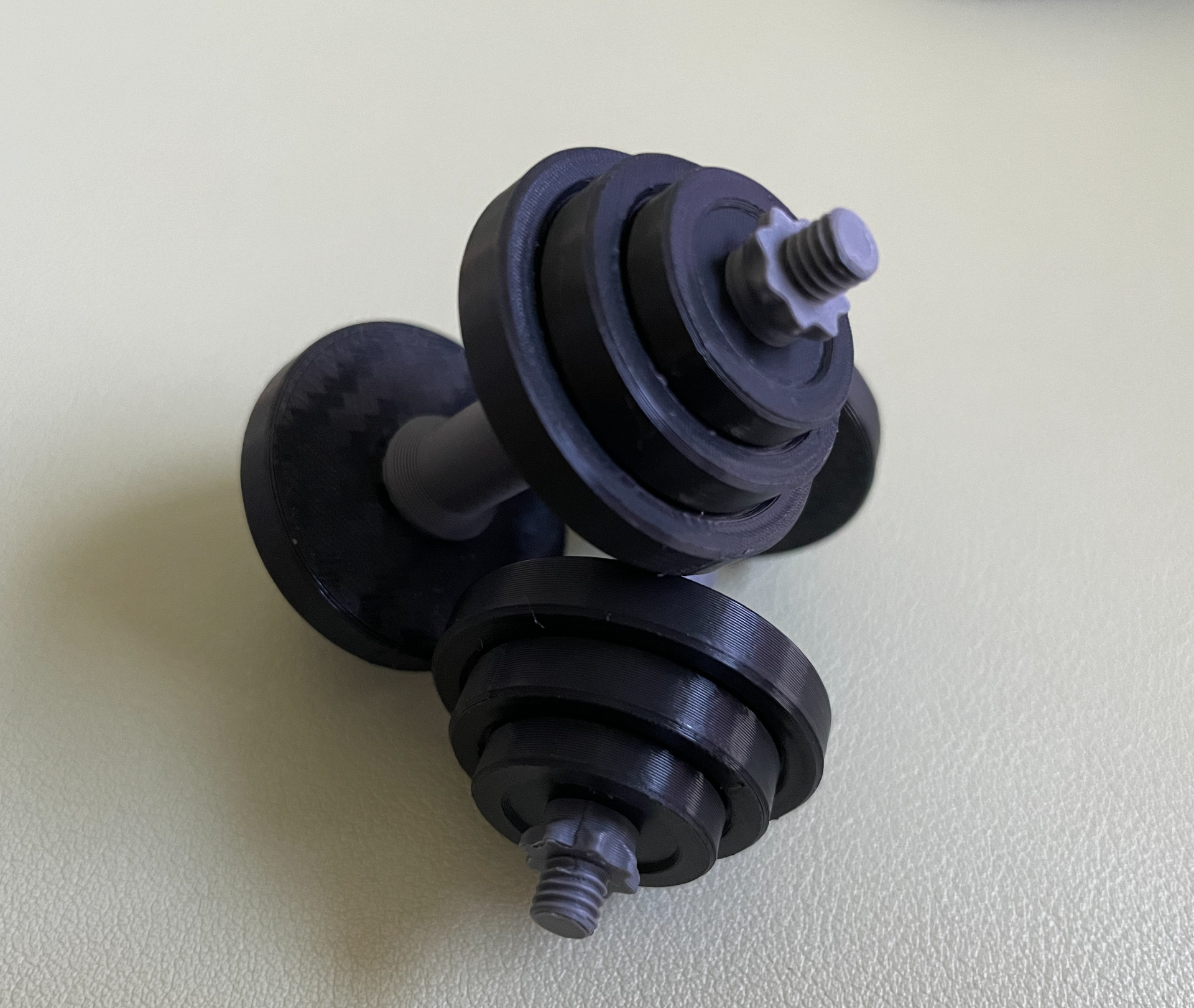 mini dumbbell by al3xand3r miniatures birthday money 3D print model - Mito3D