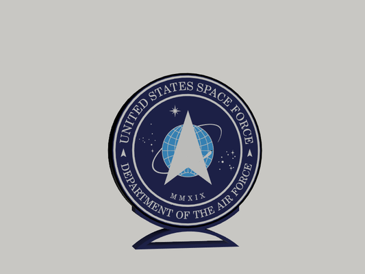 us space force by spacecity3d art signs & logos light box 3d print model - Mito3D