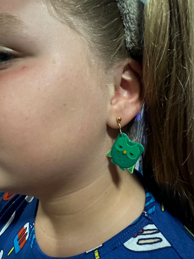 duolingo earrings by thomaskrejci fashion 3d print model - Mito3D