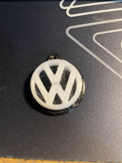 volkswagen schlüsselring by robbielivingstone09 kunst 2d schlüssel zubehör schlüsselbund vw 3d print model - Mito3D