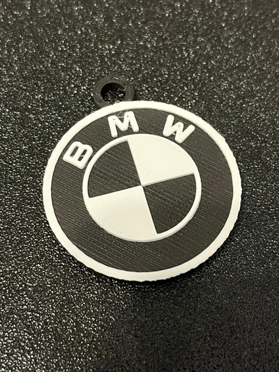 bmw schlüssel ring by 3d drucken kunst 2d 3d print model - Mito3D