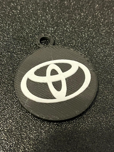 toyota schlüssel ring by 3d drucken kunst 2d 3d print model - Mito3D