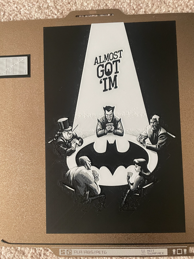 batman animado serie pared arte bufón forja sombreros by 3d huellas dactilares semana 2d btas gracioso dc cómic película tv justicia liga matiz fragua hombre cueva juego habitación niños dibujos animados animación anime 3d print model - Mito3D