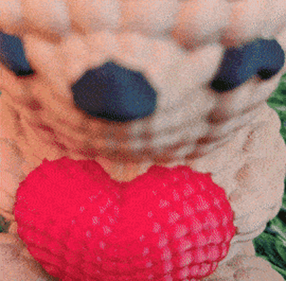 bär liebe valentinstag mehrfarbig gestrickt container erforderlich unterstützt by elektrizität 3d haushalt feierlichkeiten san valentin niedlich stricken wolle häkeln teddy süßigkeiten box schüssel spielzeug zahl tier 3d print model - Mito3D