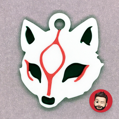 characters okami keychain by nicodeimos art coin & badges ring rings key game videogame wolf dog keyring keyrings chain chains keychains ama ear ears earring earrings magnet magnets amaterasu 3d print model - Mito3D