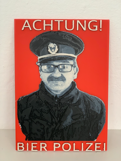 bahre polizei zeichen by ladislau kunst logos achtung 3d print model - Mito3D