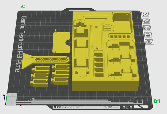 x3d ubo gaveta partes incrustação remixado by dutchworkx3d 3d impressora acessórios x1 carbono p1 series 3d print model - Mito3D