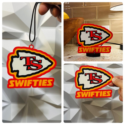 kansas city swifties by williams industries household decor taylor swift swifty nfl 49ers football superbowl ball sports games decorations decoration sign necklace art wall 2d 3d 44 taylorswift taylor's version 3d print model - Mito3D