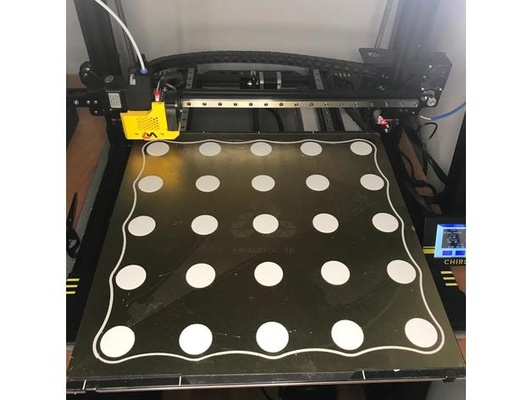 anycubic chiron - bed leveling test by lmaker 3d printer models level bedlevel bedleveling anycubicchiron anycubicchironpart largesizechiron bedlevelcalibration 3d print model - Mito3D