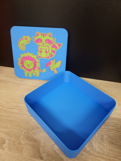 tierbox by abonnieren werkzeuge veranstalter tiere box multi farbe kinder 3d print model - Mito3D