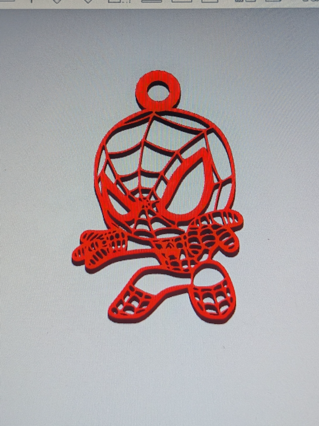 homem aranha bebê pingente by rad moda joalheria 3D print model - Mito3D