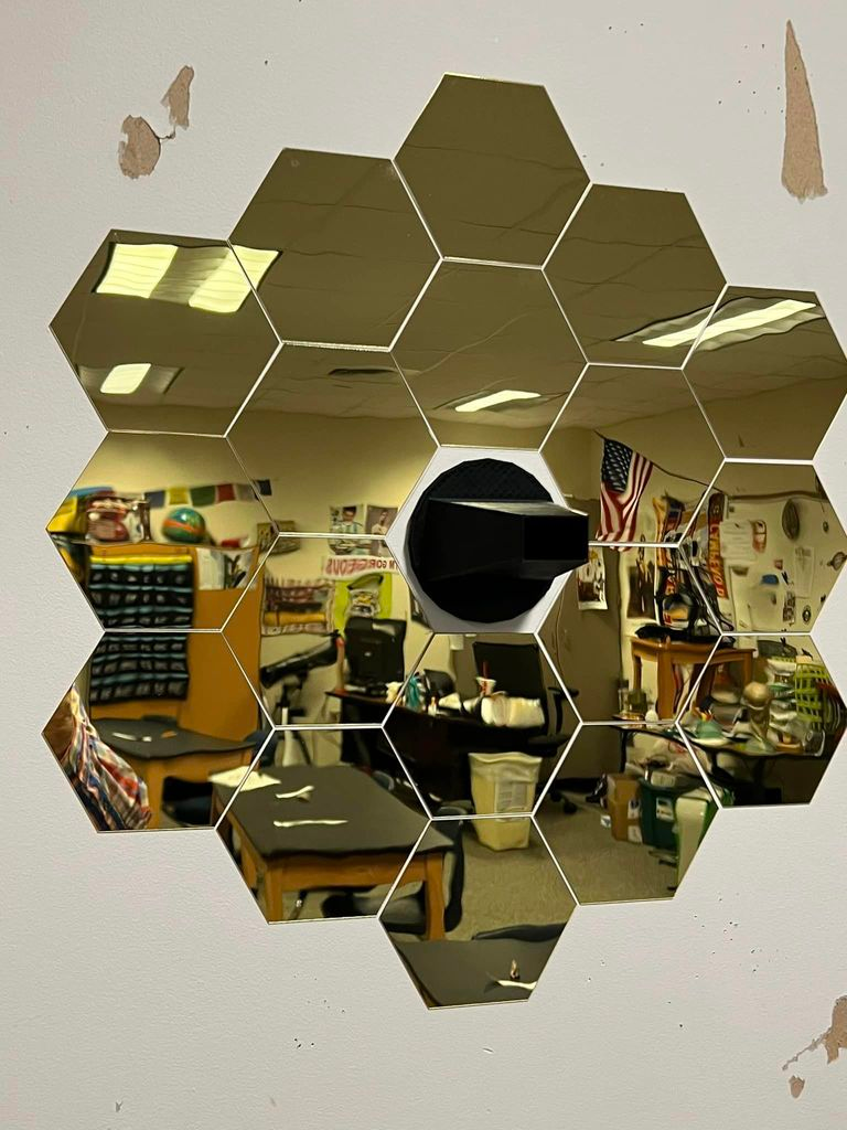 james web space telescope camera shield by tiger moses education physics & astronomy jwst 3D print model - Mito3D