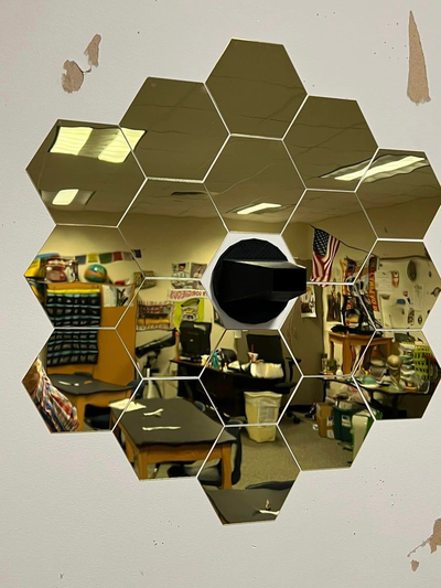 james rede espaço telescópio câmera escudo by tigre moisés educação física astronomia jwst 3d print model - Mito3D