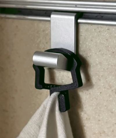 elastisch clip by jaroslav haushalt haus modelle klemme handtuch haken küche 3d print model - Mito3D