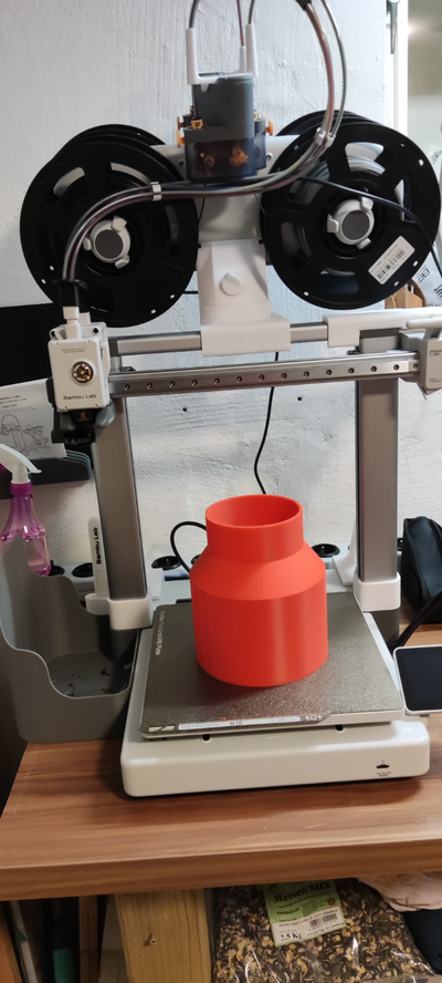 adattatore von 100mm kg rohr muffe auf 150mm diametro interno mit rete by maddin0181 passatempo fai kg100 peso citter 3d print model - Mito3D