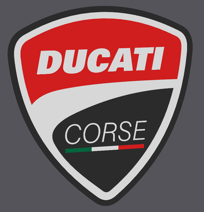 ducati corse placca murale by ehi domestico arredamento moto gp gara 3d print model - Mito3D