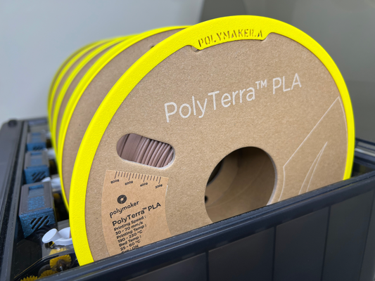 polymaker politerra bambu laboratorio ams cartone bobina adattatore squillare by designcraft 3d stampante accessori polylite polymax poli terra creatore filamento light max sonico polisonico polywood legna 3d print model - Mito3D