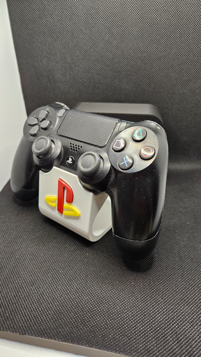 solteiro ps4 controlador ficar pé dual choque remixado by map3d casa modelos duplo jogos console 3d print model - Mito3D