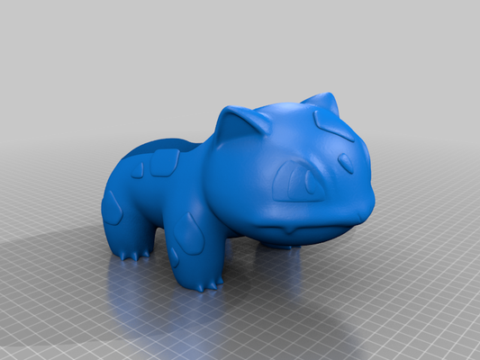 ivysaur ekici yeniden karıştırılmış by fil bükücü ev halkı dekor pokemon tencere valentin anime şirin 3d print model - Mito3D