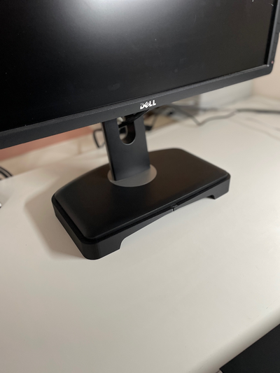 dell monitor estante soporte u2412m u2312hm by vidrio max casa oficina 3d print model - Mito3D