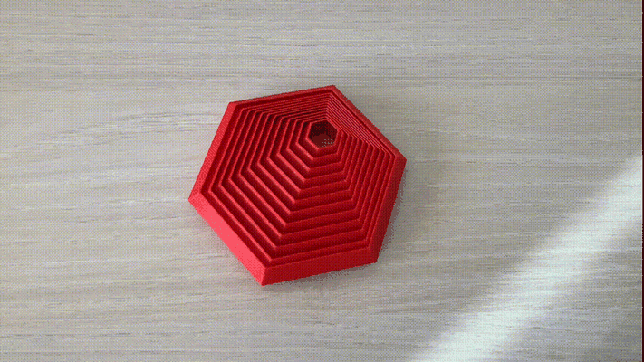 flessibile esagono agitarsi remixato by xeras giocattoli giochi articolato anti stress giocattolo regalo ufficio test facile stampa in posto 3d print model - Mito3D