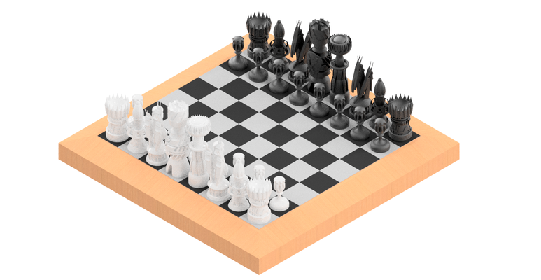 schach zahlen by attv85 spielzeuge spiele tafel spiel stücke zubehörteil 3d print model - Mito3D