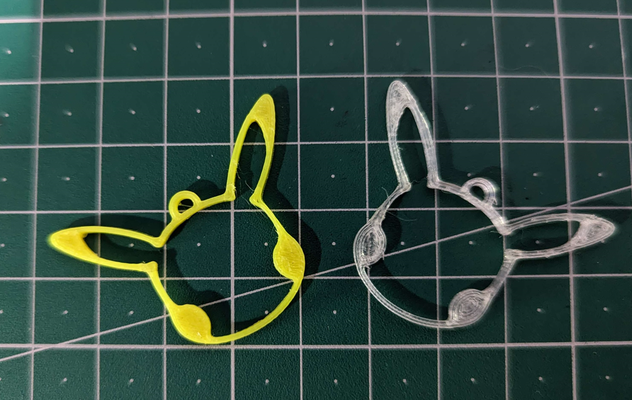 pikachu cabeza pendientes by 2d impresión entusiasta moda arete pokemon joyería contorno oído anillo 3d print model - Mito3D