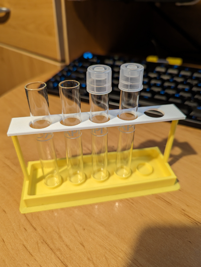 api test tube stand by alan anthony education chemistry water aquarium 3d print model - Mito3D