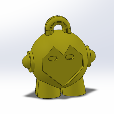keychain by matske art sculptures accessory keychains miniature key chain 3d print model - Mito3D