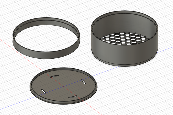 simples filamento secador adicionar comida desidratador by purê 3d impressora acessórios 3d print model - Mito3D