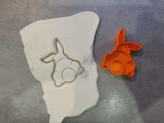 cute easter bunny ass by d onsnou tools cake cutter cookie cookicutter family egg easteregg 3d print model - Mito3D